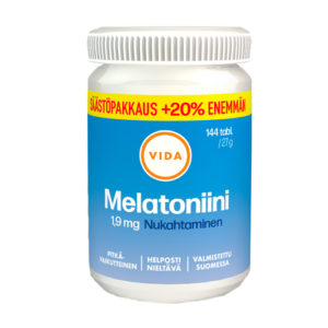 VidaAina Melatoniini 1,9 mg säästöpakkaus