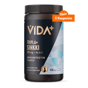 Vida+ Tripla + Sinkki 25 mg + B6 & C immuniteetin tueksi