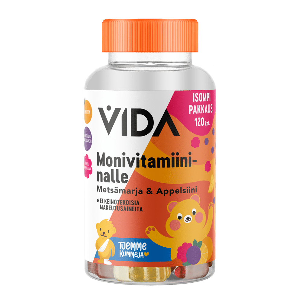 Vida monivitamiininalle metsamarjaappelsiini 120kpl