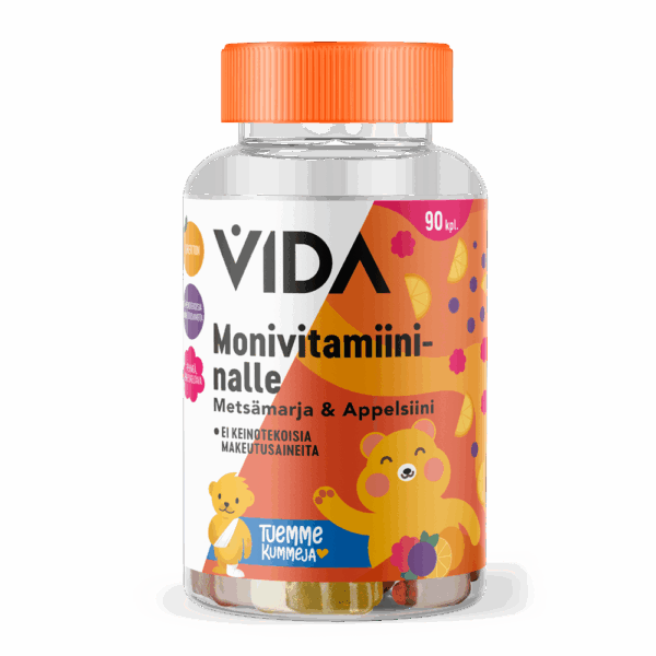 Vida monivitamiininalle metsamarjaappelsiini 90kpl